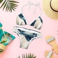 thumbnail image 6 of Starry Polar Bear Swimming Suit Bikini Set Bikinis, Detachable Sponge, Adjustable Strap, Two-Pack, Beach Pool Party Vacation Wear, 6 of 6