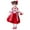 Red, variant on Ruyang Chinese New Year Dress for Girls Toddler Kids Long Sleeve Thick Cheongsam Dresses Princess Fleece Tang Outfits