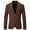 Coffee, variant on Nmnitkp Blazer High Quality Wrinkle Resistant Fabric Men's Casual Corduroy Blazer Jacket Slim Fit One Button Work Wear Sport Coat