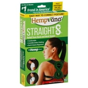Hempvana Straight 8 Adjustable Lightweight Posture Corrector Brace, Helps Relieve Back Strain