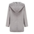 thumbnail image 4 of asdoklhq Coat for Women Clearance $2,Womens Winter Wool Coat Trench Jacket Ladies Warm Slim Long Overcoat Outwear, 4 of 9