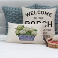thumbnail image 5 of Blue and White Hydrangea Throw Pillow Covers 12x20 Inch Chinoiserie Ginger Jar Vintage Floral Outdoor Grand Millennial Decorations Lumbar Decorative Throw Pillows Cases for Home Couch Decor, 5 of 6