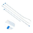thumbnail image 1 of JUEGO DE CABLES Planos de Cinta FFC de 15 Pines, Juego de 3 Piezas Cable Plano Flexible de Cinta Alta FlexibiliDad y Ultradelgado de 30 cm, 50 cm, 100 cm para módulo de Cámara Pi, 1 of 7