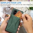 thumbnail image 6 of TOP SHE Case for Samsung Galaxy A71 5G (A716), Galaxy A71 5G Phone Case (6.7 Inch) - Synthetic Leather Protective Case with Card Slot / Kickstand, Slim Fit Lightweight Simple Fashion Cover (Green), 6 of 7