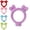 Purple, variant on Cute Plush Light Stick Cover for TWICE, Kpop Lightstick Decoration Sleeve
