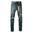 thumbnail image 2 of New Ksubi Men's Jeans 2025 High Quality Streetwear Slim Fit Stretch Jeans Baggy Ripped Straight Skinny Denim Pants, 2 of 7