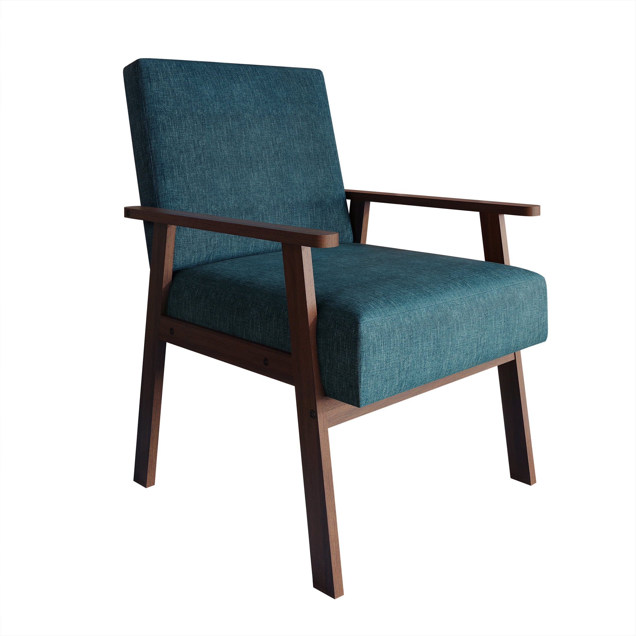 Castle Place Contemporary Accent Chair, Blue