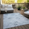 thumbnail image 6 of Addison Rugs Chantille Indoor/Outdoor Transitional Squares Blue Washable Rectangle Rug, 3' x 5', 6 of 6