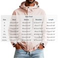 thumbnail image 6 of FRSASU Men's Hooded Rain Jacket, Water‑Resistant Zip Up Outdoor Windbreaker Jacket with Multiple Pockets Pink, 6 of 6