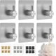 thumbnail image 1 of 6 Ganchos de Baño en Acero Inoxidable 304, Adhesivos para Organización, Accesorios Cocina, u Oficina. (Plateado) Plateado, 1 of 6