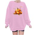 thumbnail image 2 of Meichang T-Shirts de l'Action de Grâce pour Femmes Sweatshirts Graphiques Citrouille Merci Sweatshirts à Manches Longues Col Rond Surdimensionnés, 2 of 4