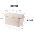 thumbnail image 4 of Refrigerador aislado portátil, contenedor de comida para de alimentos, portador de bebidas, bolsa refrigeradora a prueba de fugas para viajar, 50L Sunnimix  enfriador aislado, 4 of 8