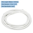 thumbnail image 2 of Cable de alta temperatura de 5 metros/16.4 pies 11AWG, cable flexible de mica, cable trenzado aislado de alta temperatura blanco, 2 of 5