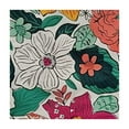 thumbnail image 4 of HAOXIT Print Vinyl Flannel Backed Tablecloth, Square, Bright Bold Spring Indoor and Outdoor Easy Care Vinyl Tablecloth 52*52, 4 of 8