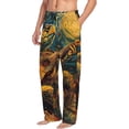 thumbnail image 6 of Rateoe Starry Night Guitar Turtle Pattern Men’s Ultra-Soft Comfy Pajama Lounge Pants Sleepwear,Comfortable Lounge Wear,lightweight Pajamas, Casual Home Wear-, 6 of 6