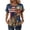 Navy, variant on Enjoytime Women Shirts 4Th Of July Printed Crewneck Short Sleeve Tops Summer Loose Casual Graphic Tee