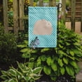 thumbnail image 2 of Carolines Treasures BB8133GF Fluffy Angora Rabbit Blue Check Garden Flag, 2 of 3