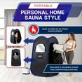 thumbnail image 5 of Foldable Steam Sauna, Portable Steam Sauna for Home, Sauna Tent, Sauna Box Portable, Indoor Portable Sauna with Foldable Chair, Remote Controller - 3L 1100W Steam Generator Black, 5 of 6