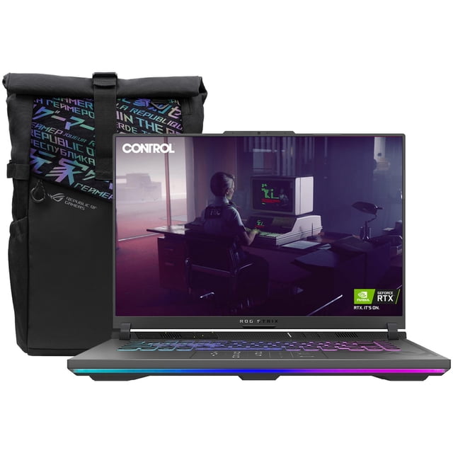 Laptop Gamer ASUS ROG Strix G16 NVIDIA GeForce RTX 4060 Intel Core I9 14900HX 16GB RAM 1TB SSD 16' Windows 11 Home Mochila Teclado en Español gris