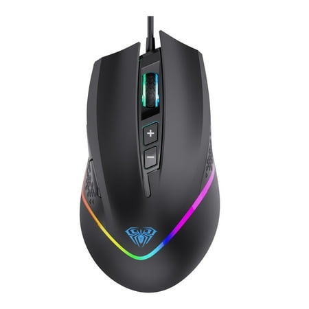 Gaming MouseWired USBRGB Backlight Programmable AULA F805 Gamers