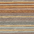 thumbnail image 6 of SAFAVIEH Montauk Lorenzo Striped Cotton Runner Rug, Turquoise/Brown, 2'3" x 8', 6 of 6