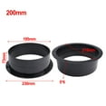 thumbnail image 6 of 75-200Mm Wall Flange Connector For Ventilation Pipe Air Ducting Connection Abs Black Wall Connector Home Supplies, 6 of 7