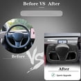 thumbnail image 4 of Yoke Steering Wheel, Racing Style Leather Replacement with Heating Function for 2021 to 2024, Enhanced Comfort and Control, 4 of 7