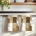 thumbnail image 7 of Brown Geometric Kitchen Towels Set of 1, Watercolor Ombre Modern Abstract Art Absorbent Dish Towels for Kitchen, Microfiber Hand Towel, Quick Drying Tea Towel for Cleaning Decorative Dishcloths, 7 of 7