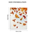 thumbnail image 3 of ERAPDAUR  Fall Leaf Wall Art For Bathroom Falling Red Orange Maple Leaves Abstract Canvas Wall Art Wall Paintings Home Decor Autumn Wall Pictures For Living Room Office Ready To Hang 16x20 in, 3 of 5