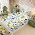 thumbnail image 5 of Manfei Flying Butterflies Twin Sheets 3pcs,Spring Garden Bedding,1 Flat Sheet,1 Fitted Sheet and 1 Pillowcase, 5 of 6