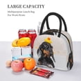 thumbnail image 5 of Yiaed Dachshund Sitting in Bathtub Print Lunch Bag Adult Insulated Lunch Box, Leakproof Cooler Food Lunch Containers Reusable High Capacity Lunch Tote Bags-One Size, 5 of 6