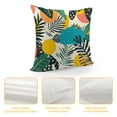 thumbnail image 4 of JRXY Short Plush Pillowcase, Palm Leaves with Lush Branches and Leaves, Tropical Jungle Palm Leaves with Charming Colors, 1 Piece White, 4 of 5