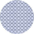 thumbnail image 1 of Ahgly Company Tapis Rond Lavable en Machine Intérieur Transitionnel Bleu Lavande, 5 Pieds Rond, 1 of 7
