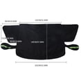 thumbnail image 3 of Extra Large Car Windshield Snow Cover with Magnetic Side & Mirror Protectors - Universal Winter Frost Protection for Automotive Windshields, Waterproof and Easy to Install,Black, 3 of 5