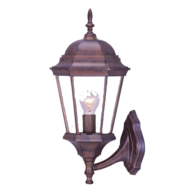 homeroots lighting 398593 Richmond 1-Light Burled Walnut Wall Light