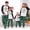 Style 4, variant on Santa Flamingo Matching Family Christmas Pajamas Funny, Tropical Green And White Pajamas With Plus Size