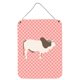 thumbnail image 1 of "Treasures Malvi Cow Pink Check Metal Print, 16hx12w, Multicolor" Caroline's Treasures BB7830DS1216, 1 of 1