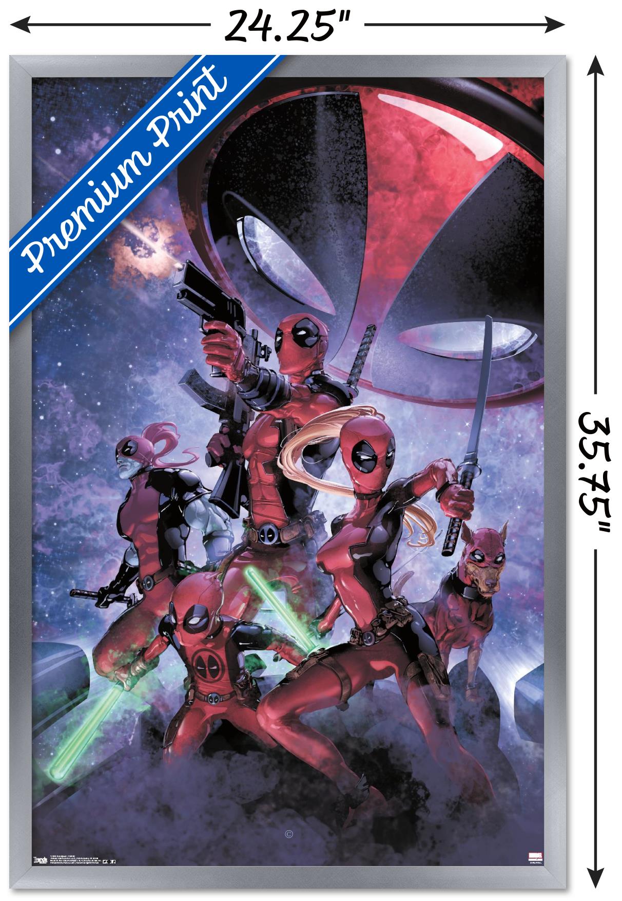 Marvel Comics - Deadpool - Family Wall Poster, 22.375" x 34", Framed