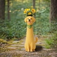 thumbnail image 4 of Golden Retriever Dog Resin Flower Vase,Cute Animal Shaped Vase for Home Decor,Hand-Painted Resin Dog Statue Planter,Multi-Purpose Storage Ornament for Living Room,Garden,Balcony,Gift for Dog Lovers, 4 of 4