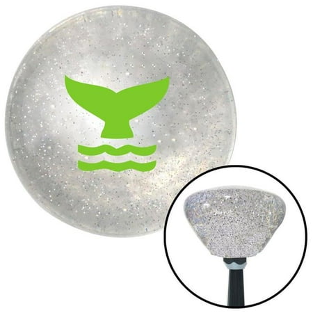 American Shifter Green Whale Tail Clear Retro Metal Flake Shift Knob with M16 x 1.5 Insert Shifter