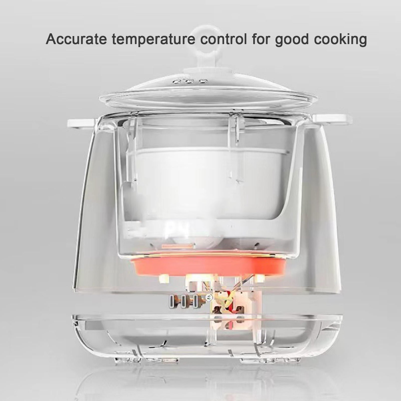 BOKYAN 4‑Egg Electric Poacher with 12‑Hour Timer, 6 Cooking Modes, Steamed Veg Bowl, Dishwasher‑Safe Parts