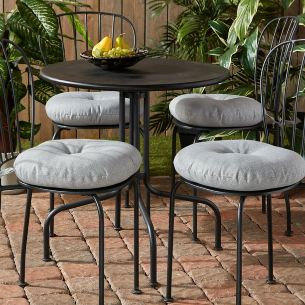 Bistro Chair Cushion 4 Pack, Outdoor Round Bistro Chair Pads