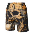 thumbnail image 4 of Pofeuu Grim Coffee Skull Prin Men's Swim Trunks Quick Dry Bathing Suit Swimming Board Shorts Mesh Lining Beach Swimwear-Large, 4 of 6