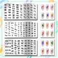 thumbnail image 3 of 3PCS English Letter Nail Stamp Plate Personalized Letter Print Nail Stencils Stainless Steel Nail Template for English Alphabet Number Nail Art Design Image Plate 4.7x2.4 inches, 3 of 7