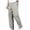 Army Green, variant on Lenpel Mens Wide Leg Pants Casual Solid Color Baggy Trousers with Zipper Pockets Comfy Loose Fit Pants Fall Clothes(Khaki,X-Small)