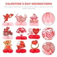 thumbnail image 2 of Shisuyan Valentines Day Honeycomb Decorations Paper 9Pcs Heart Shape, 2 of 8