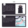 thumbnail image 4 of Minnieouse Chalecos de algodón para mujer, ropa recortada de moda de punto, camiseta transpirable fresca, camisa de fondo exterior de primavera, Prendas para la parte del cuerpo Negro METRO Minnieouse AP010463-02B, 4 of 6