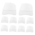 thumbnail image 5 of DINHEAROM 10Set Sublimation Blank Hat for Men Women White Polyester Sponge PVC Round Top with Curved Brim Outdoor, 5 of 8