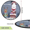 thumbnail image 2 of Coolnut Christmas Santa Reindeer Christmas Tree Mats Waterproof Tree Skirt, Funny Winter Chimney Xmas Tree Stand Tray Mat Floor Protector Pad for Holiday Party Decoration, 28.3", 2 of 6
