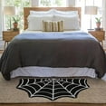 thumbnail image 4 of Spider Web Bath Mat 31x20 Inch Halloween Non Bathroom Rug Gothic Decor Machine Washable Shaggy Area Carpet for Front Door Kitchen Living Room Bedroom Floor Indoor Home Decorations, 4 of 9